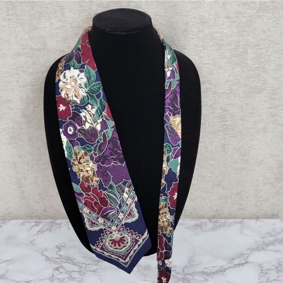 Chez Roffe Vintage Floral Silk Necktie Men's Tie - Picture 2 of 9